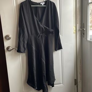 CUSHNIE for Target black faux wrap dress